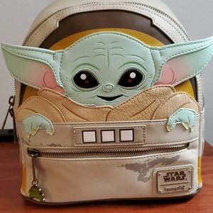 Brand new baby yoda child loungefly mini backpack
